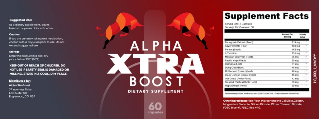 Alpha Xtra Boost Label